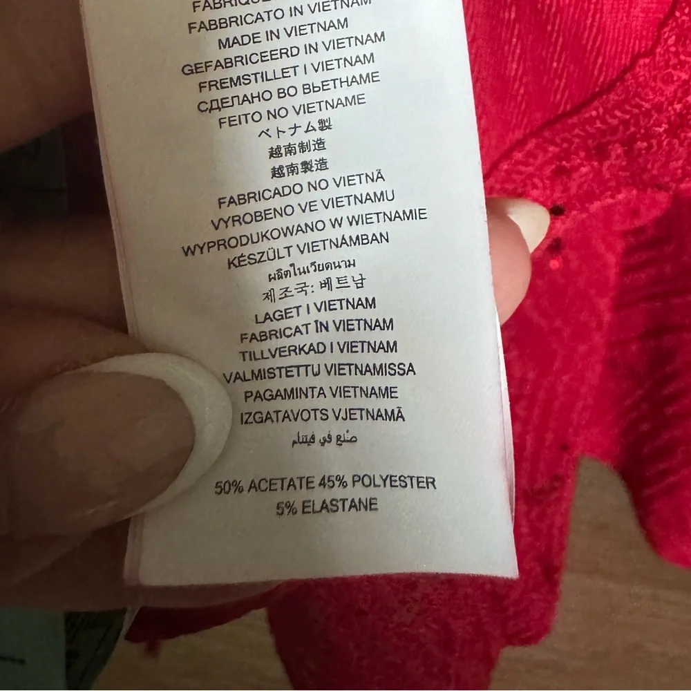 NWT Michael Kors Red Lace Tiered Dress | 2X Romantic Mini Dress Holiday Event